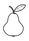 coloring-page pear