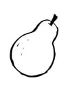 Coloring page pear