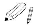 Coloring page Pencil (2)