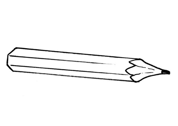 Coloring page pencil