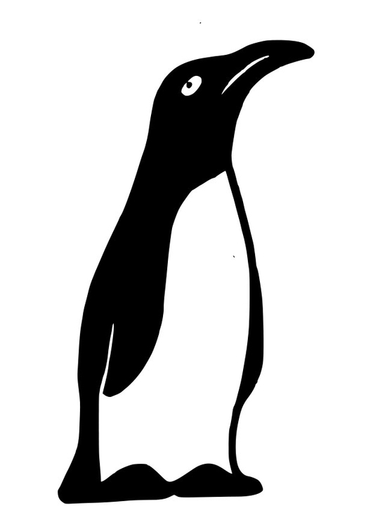 Coloring page penguin