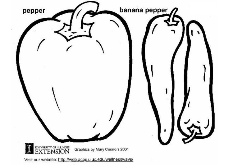 Coloring page peppers