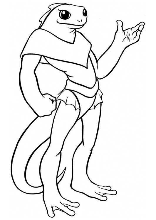 Coloring page phantasy creature