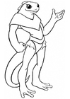 Coloring page phantasy creature