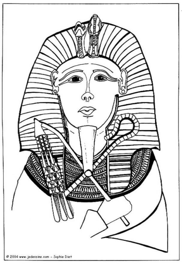 Coloring page pharaoh