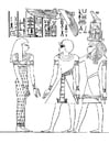 Coloring pages Pharoah Amenophis III