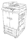 Coloring page Photocopier