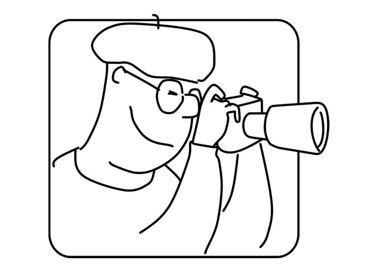 Coloring page photographer