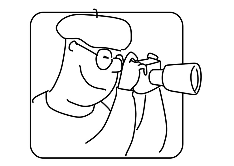 Coloring page photographer