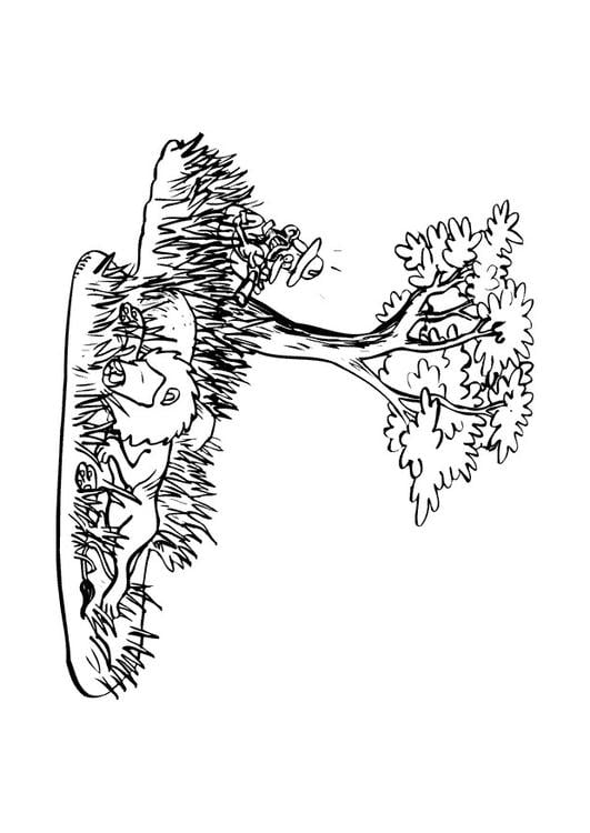 moss coloring page