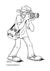 Coloring page photographer