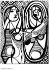 Picasso Girl in front of Mirror