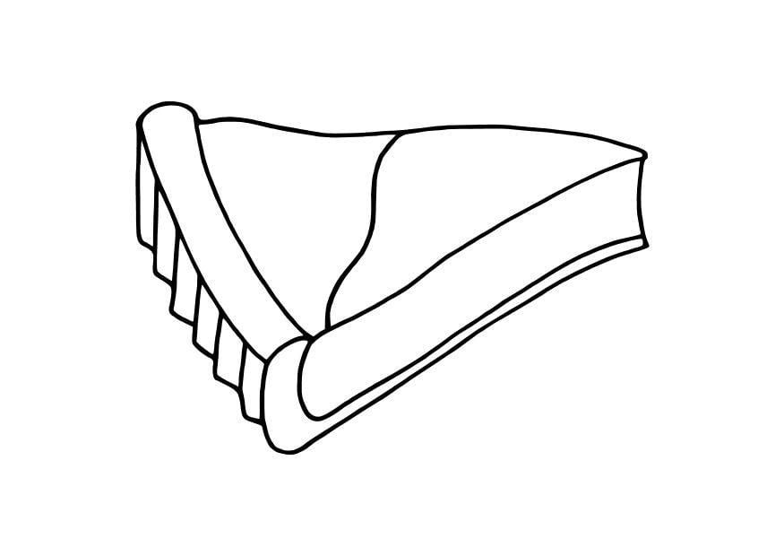 Coloring page pie slice