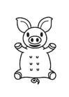 Coloring page Piglet