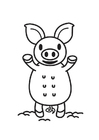 Coloring page Piglet