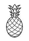 coloring-page pineapple