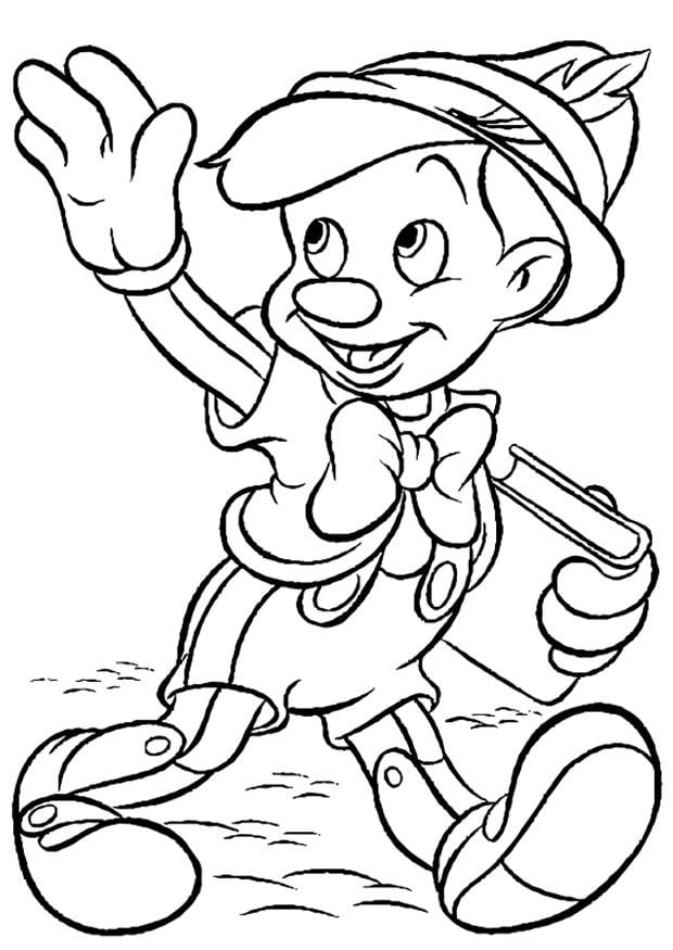 Coloring page Pinocchio