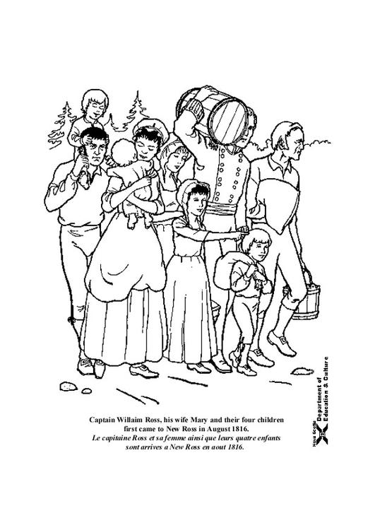 Coloring Page pioneers - Free printables - Img 18229