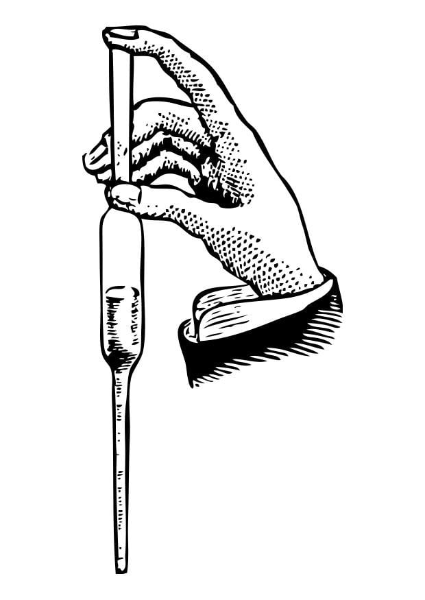 Coloring page pipette