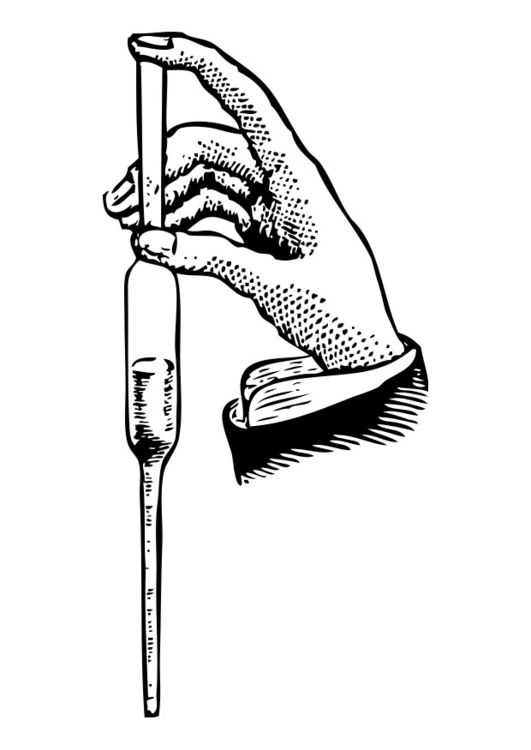 Coloring page pipette