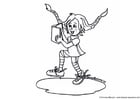 Coloring pages pippi longstocking