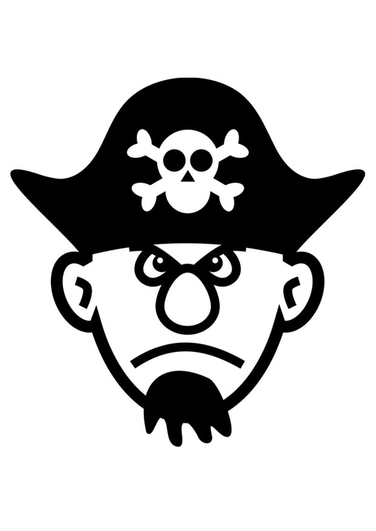 Coloring page pirate