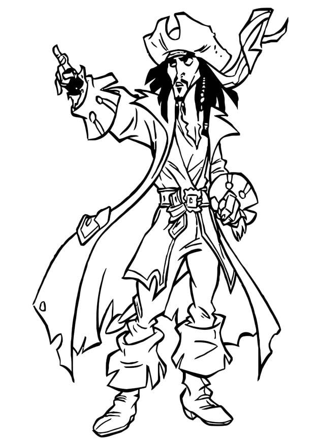 Coloring page Pirates of the Caribbean