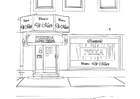 Coloring page pizzeria