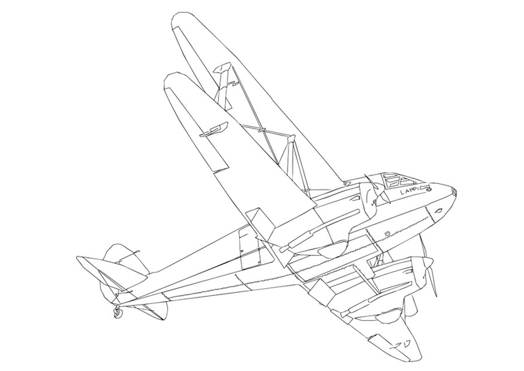 Coloring page plane
