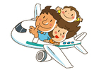 Coloring page plane