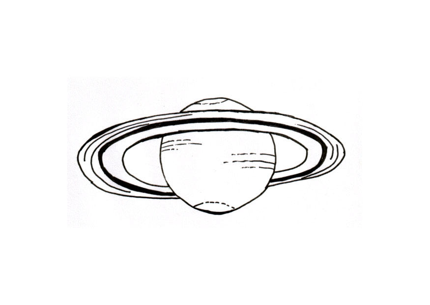 Coloring page planet