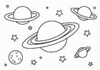 Coloring pages planets