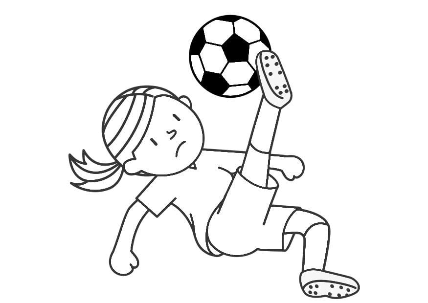 Coloring page play football