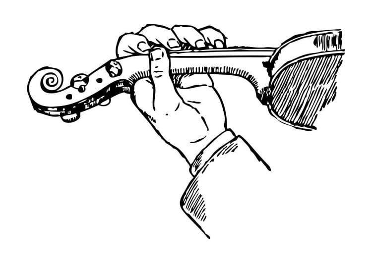 Coloring Page Play Violin - free printable coloring pages - Img 17322