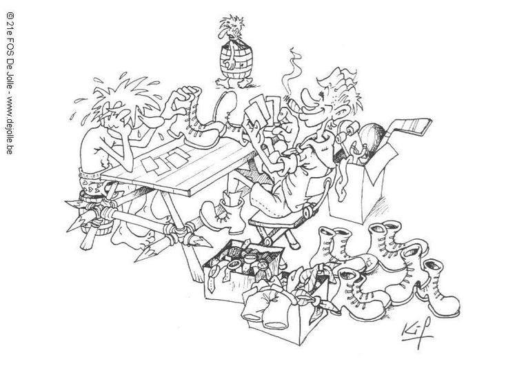 Coloring page playing