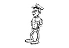 Coloring pages police officer