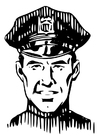 Coloring page police