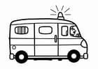 Coloring pages police van