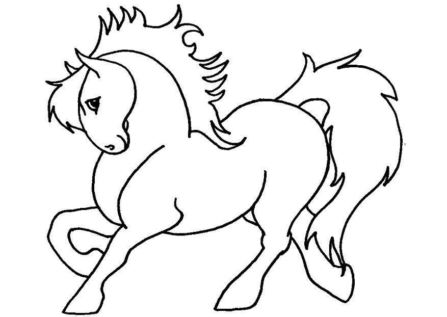 Coloring page pony