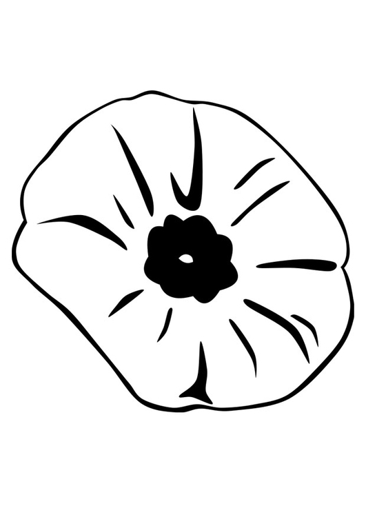 Coloring page poppy