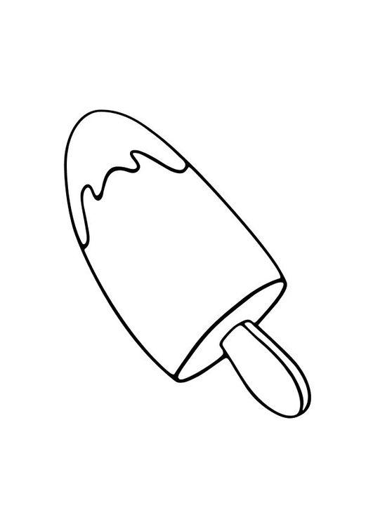 Coloring page popsicle
