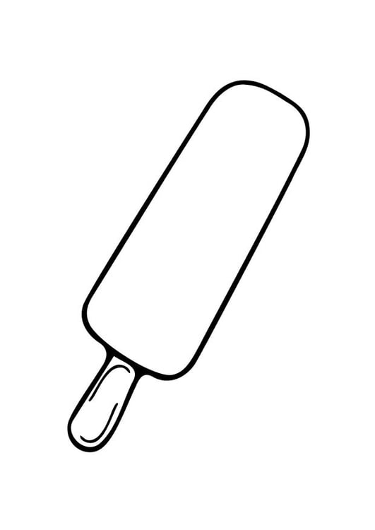 Coloring page popsicle