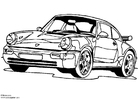 coloring-page Porsche 911 Turbo