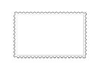 Coloring page postage stamp 1