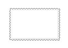 Coloring page postage stamp 1