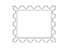 Coloring page postage stamp 2