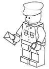 Coloring page postman