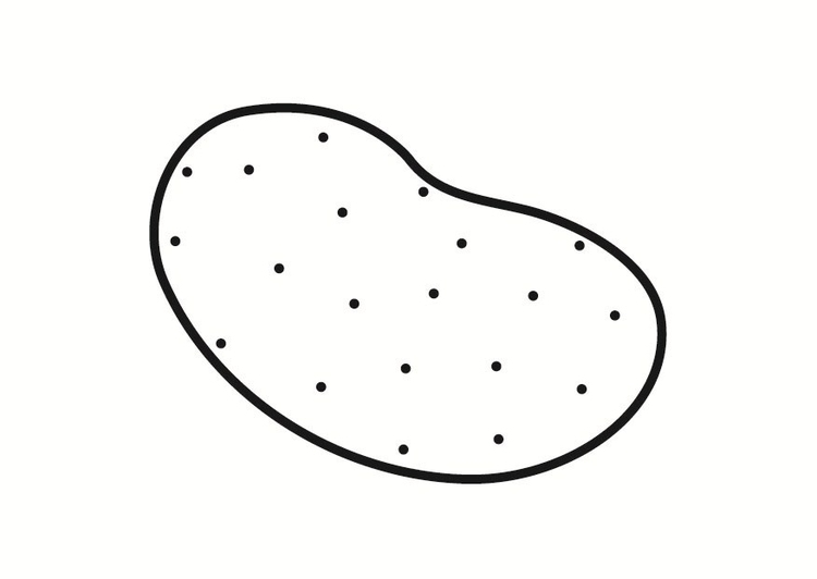 Coloring page potato