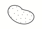 Coloring pages potato