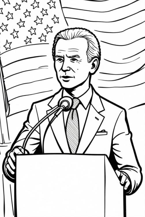 President Biden gives a speech